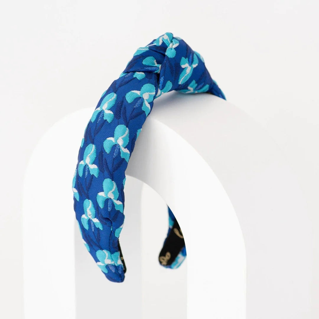 Blue Orchid Knotted Headband