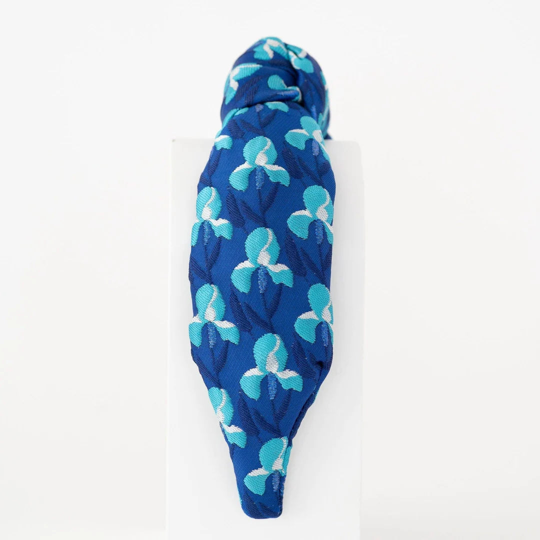 Blue Orchid Knotted Headband