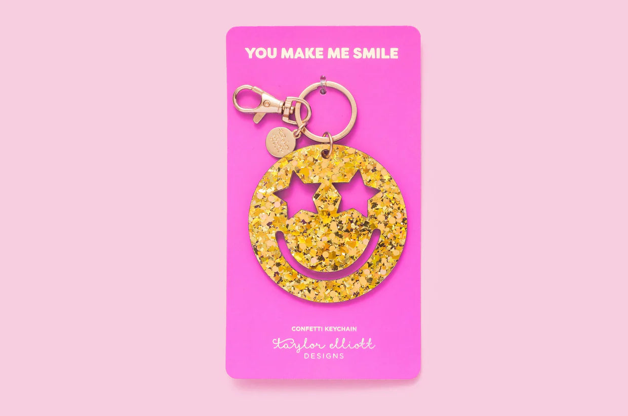 Smiley Stars Keychain